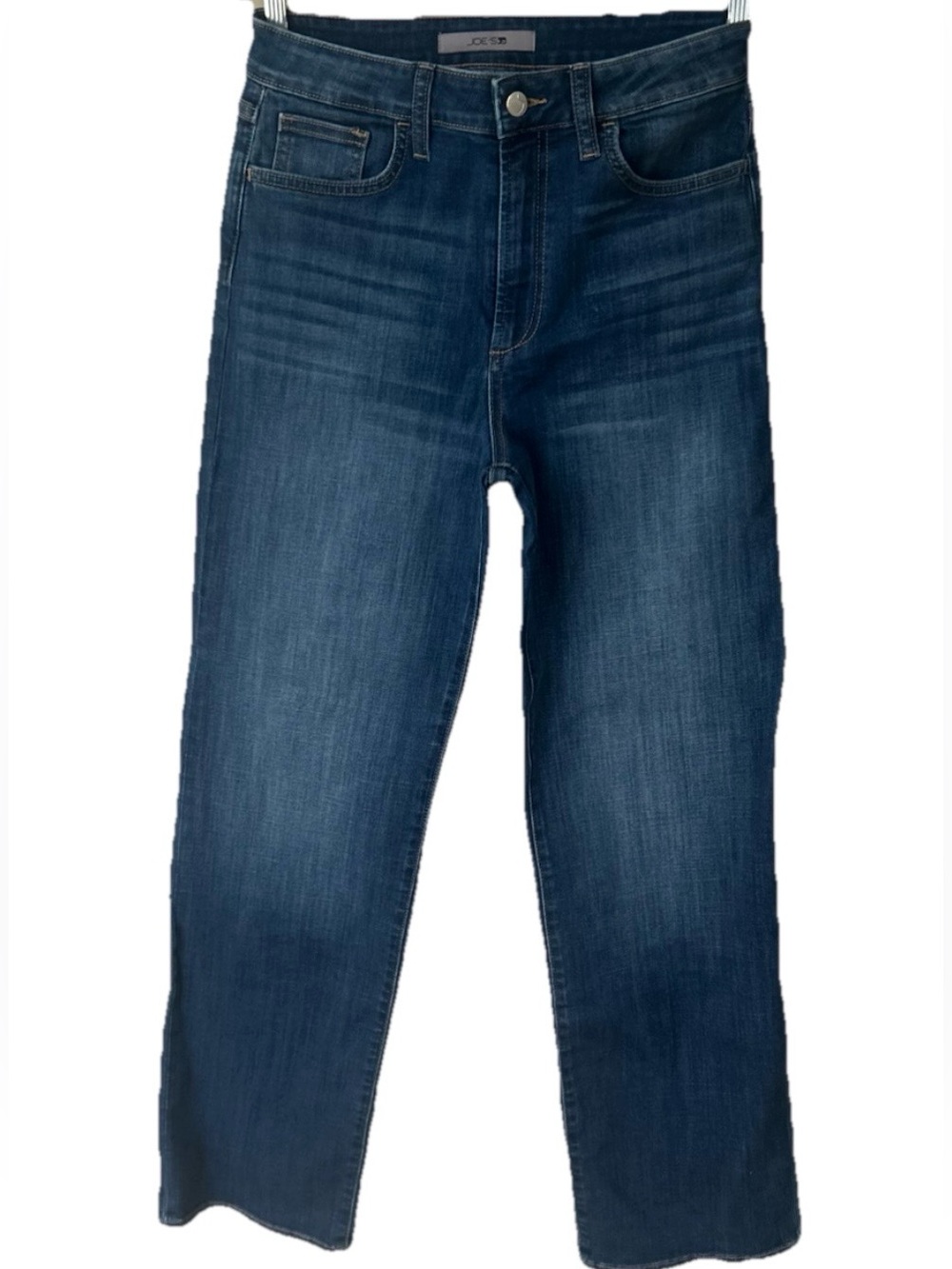 JOE'S Jeans Wangari Wide Leg Full Length High Rise Jeans Stretch Denim Indigo 29